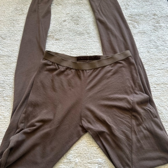 Rick Owens Pants - Rick Owens Brown Stretch Leggings – Minimalist Avant-Garde – Size S